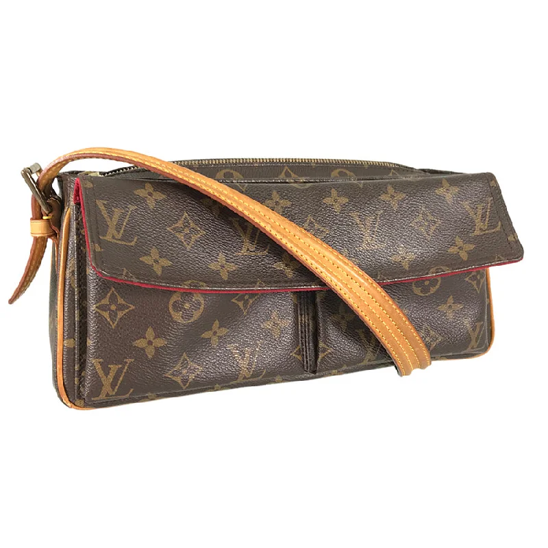 Louis Vuitton handbags with a metal - framed clasp for durabilityLOUIS VUITTON Monogram Vivasite MM M51164 Hand bag