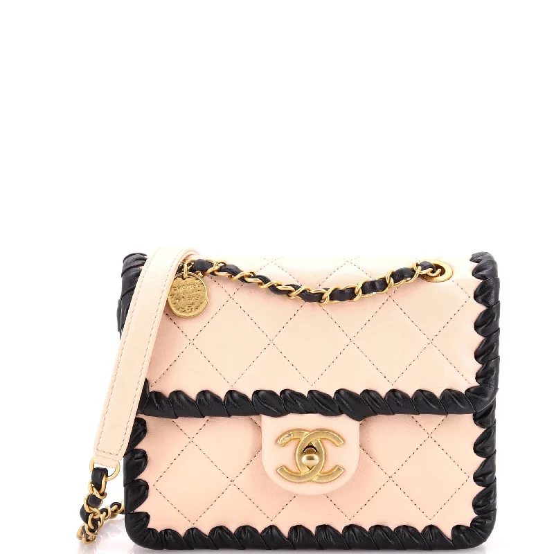 Contemporary Christian Dior handbags with a unique shapeMy Own Frame Flap Bag Braided Quilted Calfskin Mini