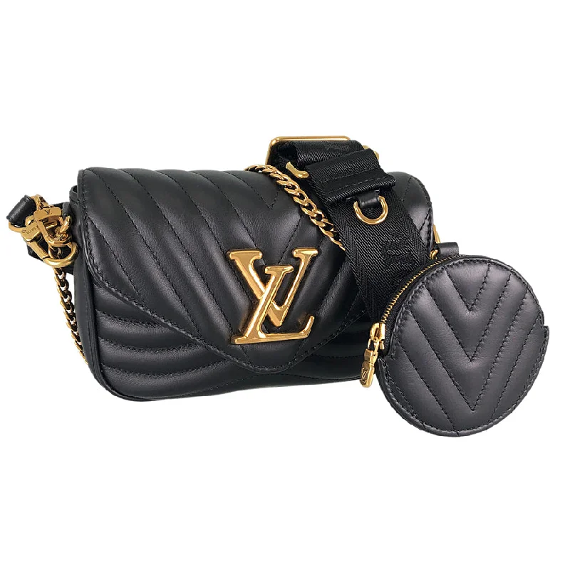 Louis Vuitton backpacks with a hidden back pocket for securityLOUIS VUITTON New Wave Multi Pochette M56461 Shoulder bag