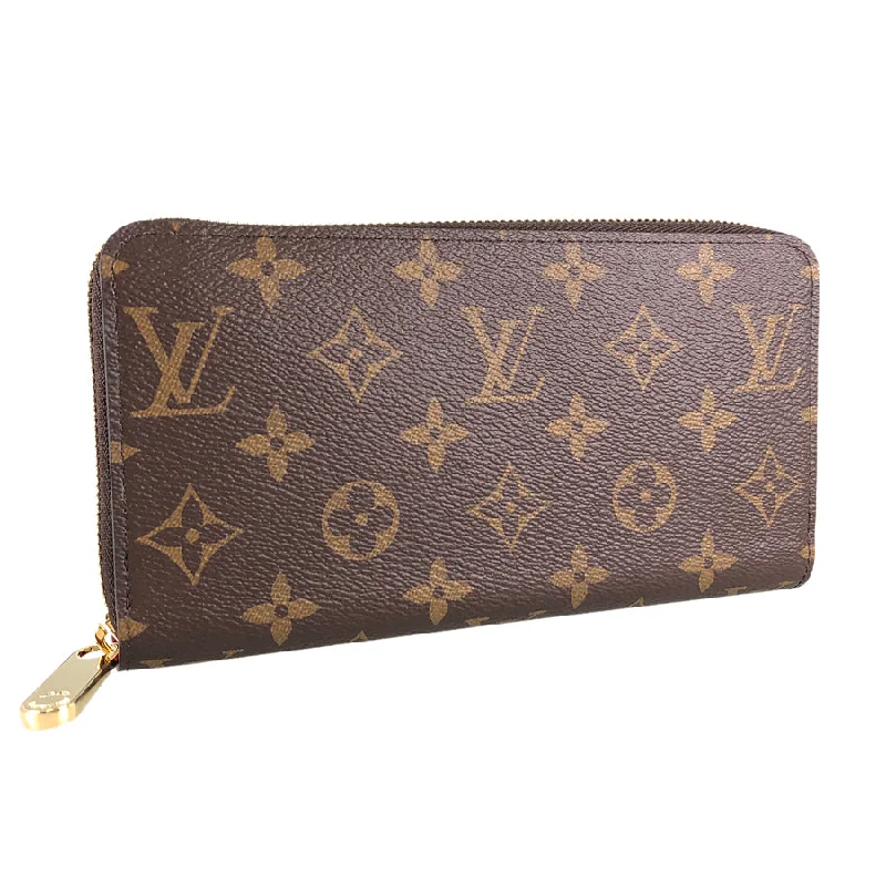 Ladies Louis Vuitton shoulder bags with a magnetic - closure flap for easeLOUIS VUITTON Monogram Zippy Wallet M41895 Long wallet Round zipper