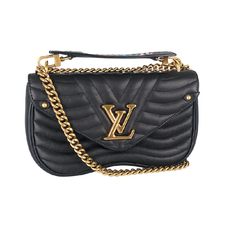 Louis Vuitton crossbody bags with adjustable shoulder straps for comfortLOUIS VUITTON New Wave Chain Bag MM Shoulder Bag