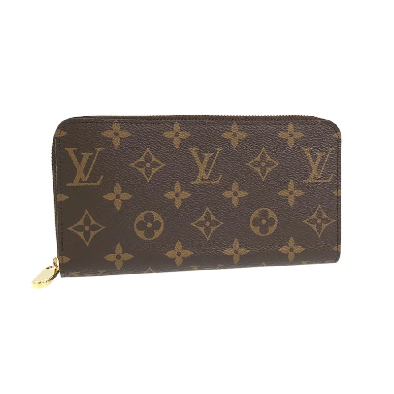 Ladies Louis Vuitton Capucines bags with gold - toned hardwareLOUIS VUITTON Monogram Zippy Wallet M41894 Long wallet Round zipper