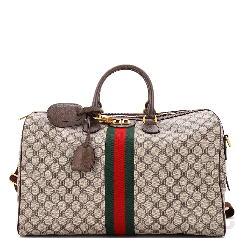 Fashion - forward Christian Dior tote bags for the modern womanx Gucci The Hacker Project Duffle Bag BB Coated Canvas Medium