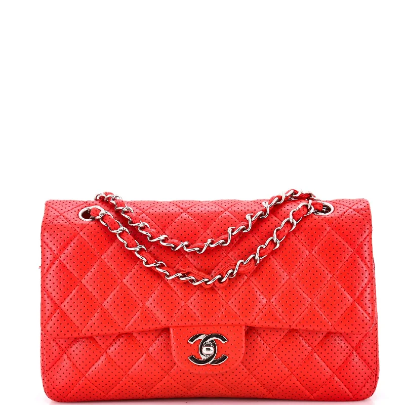 Contemporary Christian Dior handbags with a unique shapeClassic Double Flap Bag Quilted Perforated Lambskin Medium