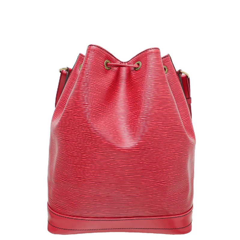 Louis Vuitton tote bags with a water - resistant coating for outdoor useLouis Vuitton Red Vintage Noe Bag