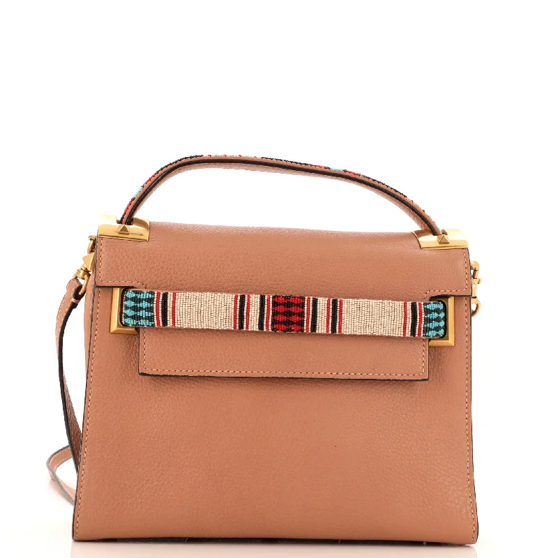 Trendsetting Christian Dior crossbody bags with a colorful strapMy Rockstud Satchel Leather with Beaded Detail Small