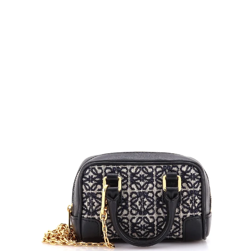 Christian Dior bags with a quilted pattern and gold - toned hardwareAmazona Bag Leather and Jacquard Canvas Nano