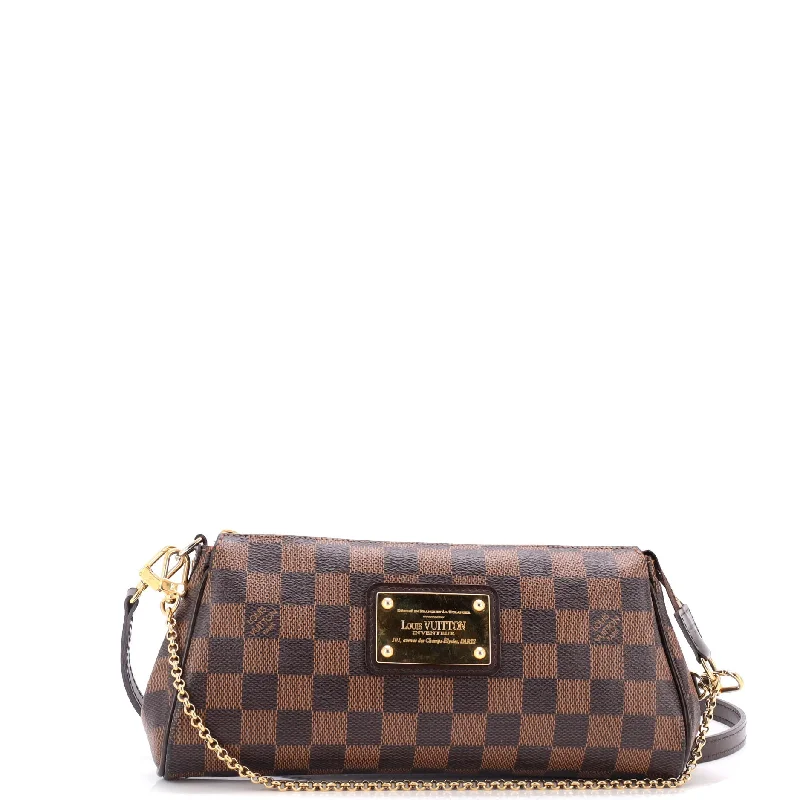 Christian Dior bags with a side - pocket for holding a water bottleEva Handbag Damier