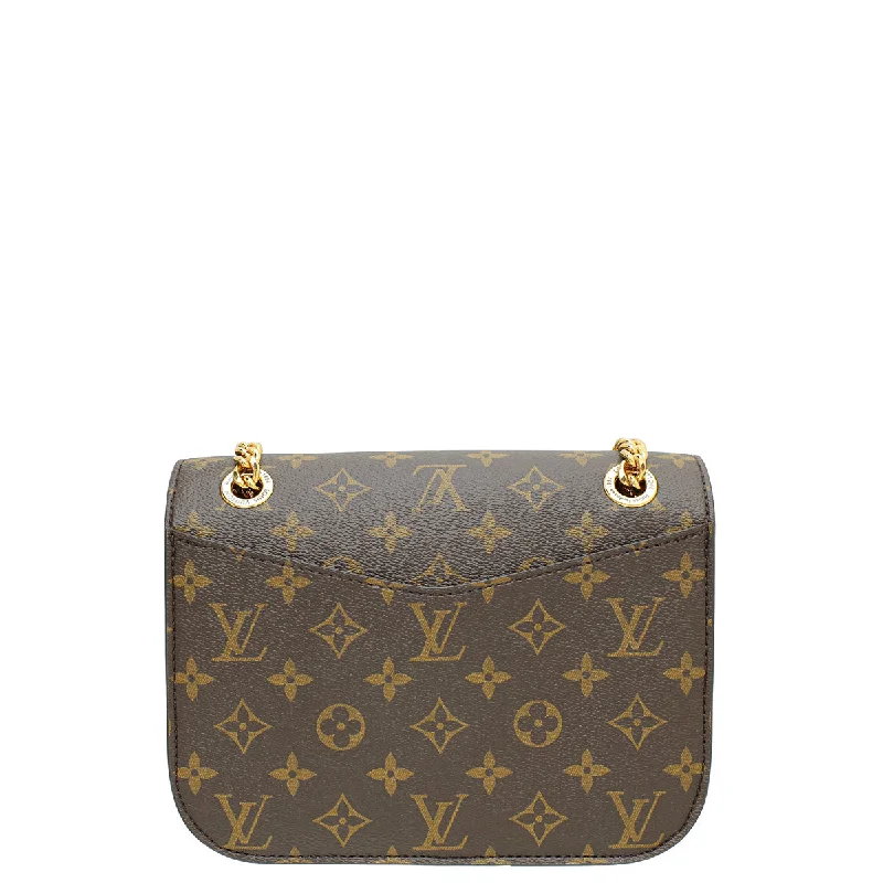 Louis Vuitton tote bags with a printed LV logo on the front for brand visibilityLouis Vuitton Monogram Passy Bag