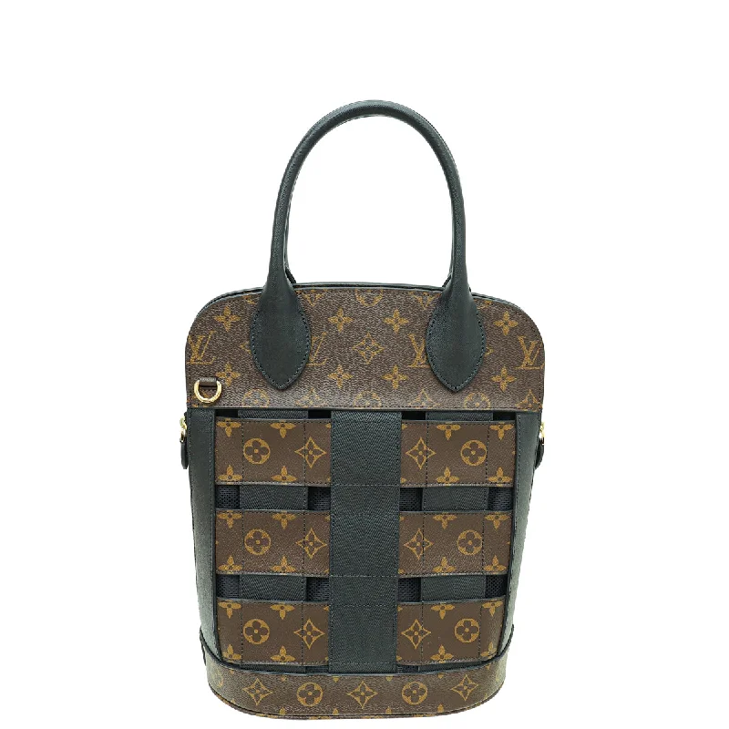 Louis Vuitton handbags with a beaded trim for a touch of glamourLouis Vuitton Bicolor Monogram Tressage Tote Bag