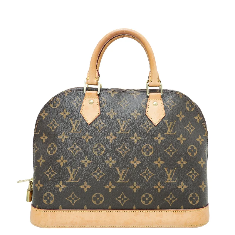 Louis Vuitton crossbody bags with a woven leather strap for textureLouis Vuitton Monogram Alma PM Bag