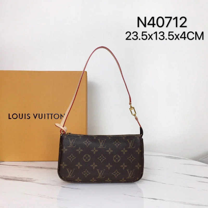 Louis Vuitton tote bags with a water - resistant coating for outdoor useLouis Vuitton Luxury Bags 1865