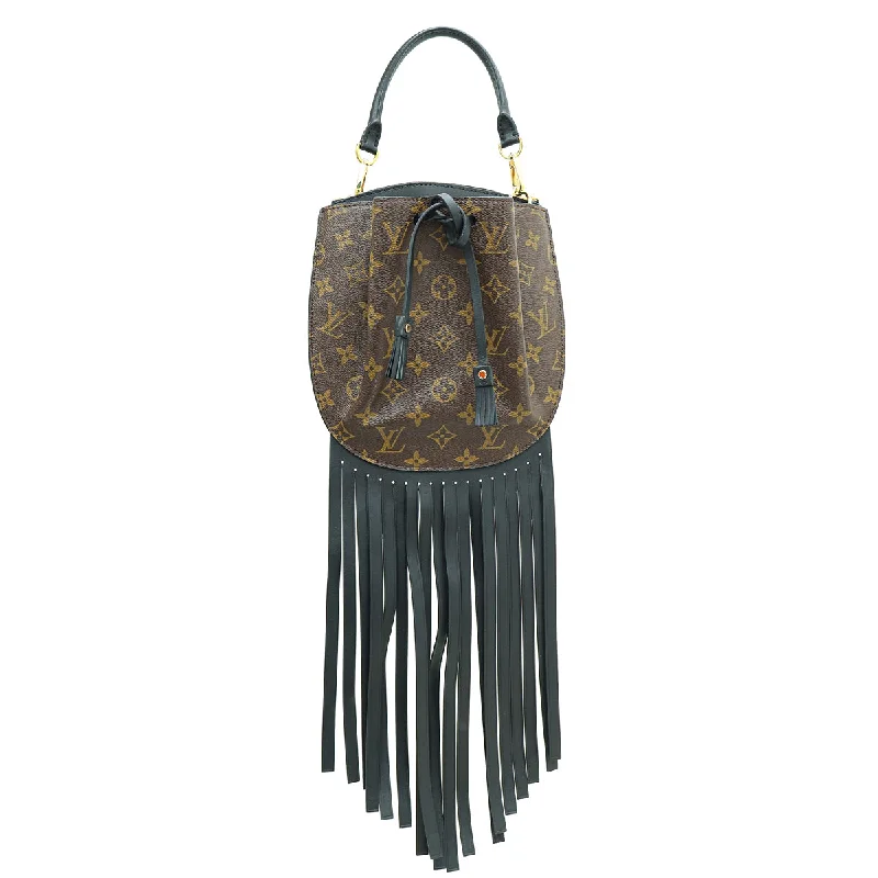 Louis Vuitton Alma bags with a detachable shoulder strap for versatilityLouis Vuitton Bicolor Monogram Noe Fringe Crossbody Bag