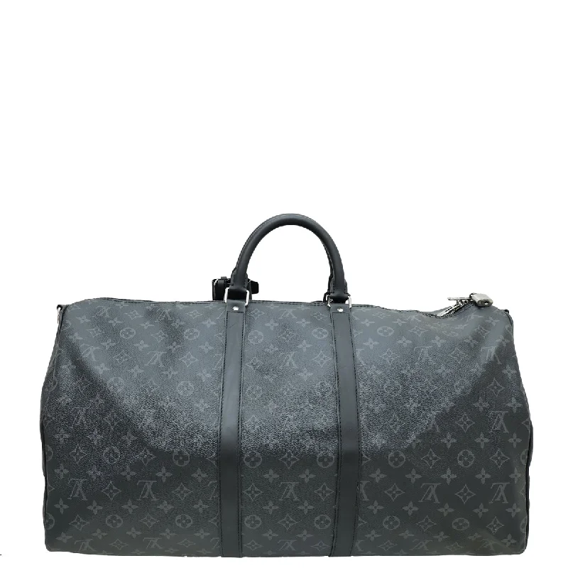 Ladies Louis Vuitton Capucines bags with gold - toned hardwareLouis Vuitton Monogram Eclipse Keepall Bandoulière 55 Bag