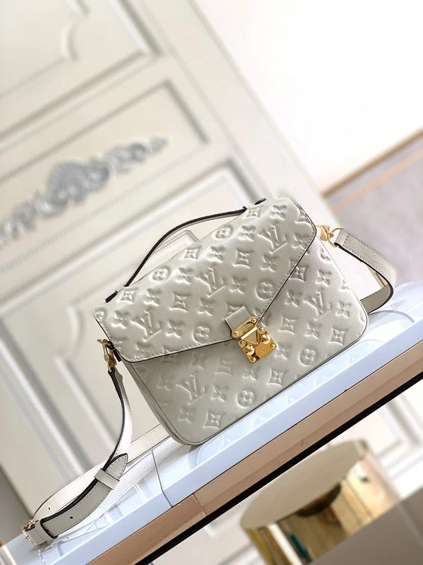 Ladies Louis Vuitton Petite Malle bags in a pastel color for a soft lookLouis Vuitton Luxury Bags 1807