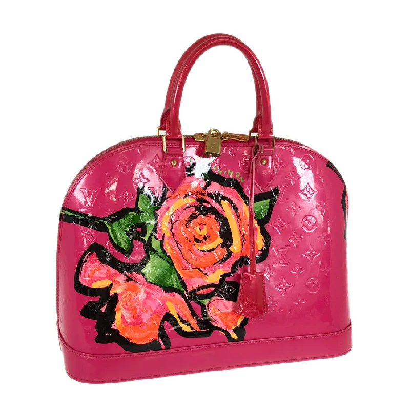 Small - sized Louis Vuitton Pochette Metis bags for a compact carryLOUIS VUITTON Vernis Rose Alma MM M93686 Hand bag