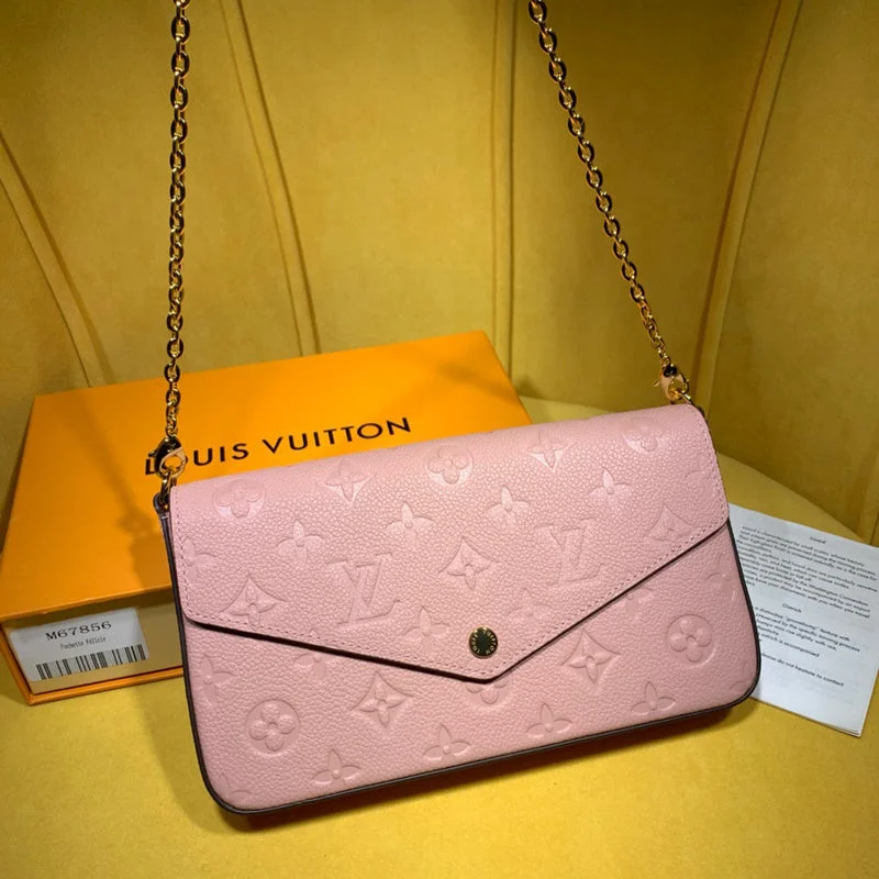 Ladies Louis Vuitton Petite Malle bags in a pastel color for a soft lookLouis Vuitton Luxury Bags 2178