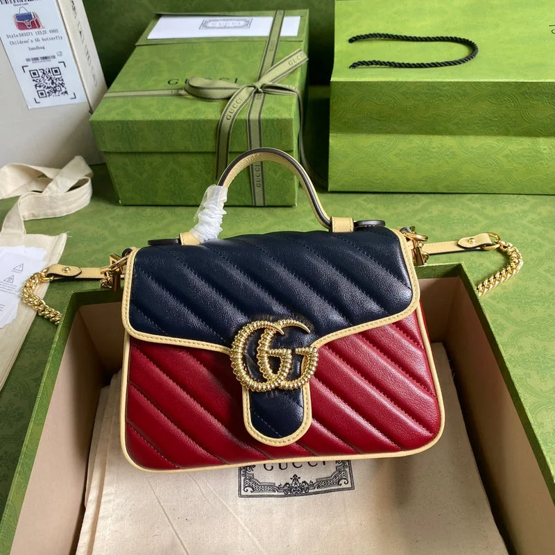 Women Gucci Sylvie bags with a monogram - embossed leatherBC - Gucci Bags - 4114