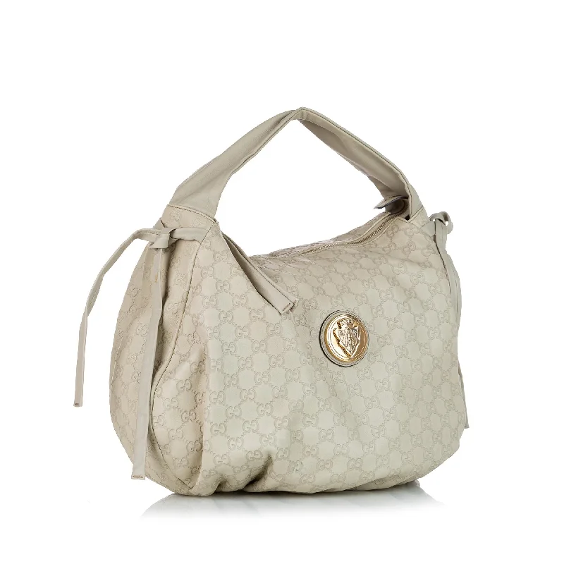 Women Gucci bags with a magnetic snap closure for easy accessGucci Guccissima Shoulder Bag (24797)