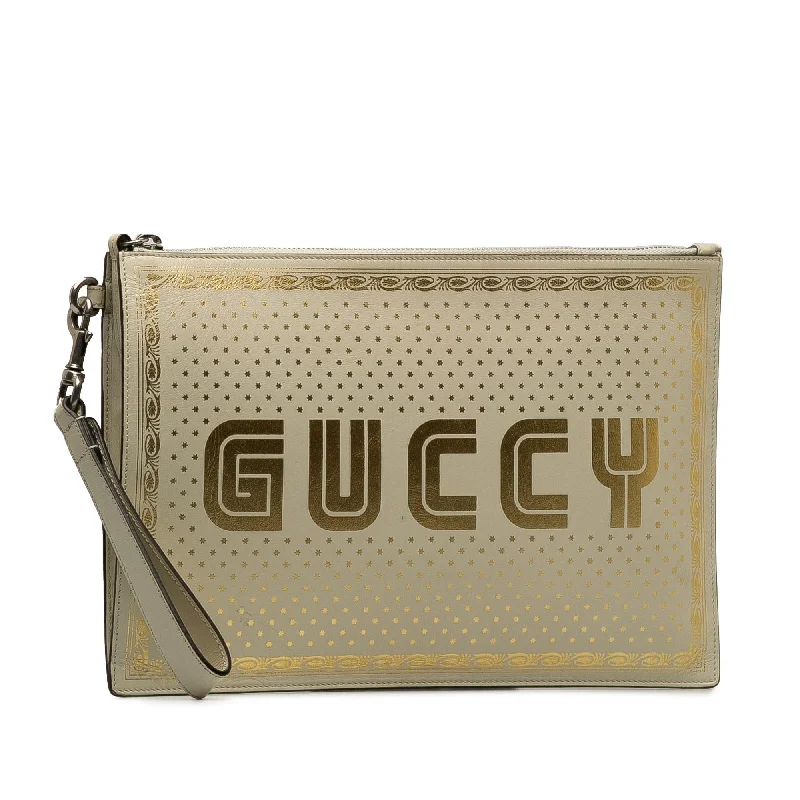 Women Gucci bags with a magnetic snap closure for easy accessGucci Guccy Sega Clutch (Or9dBx)