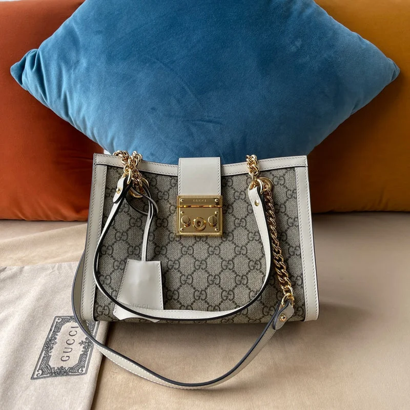 Women Gucci bags with a chain - link trim and a leather bodyGucci  Luxury -  Bags - 465