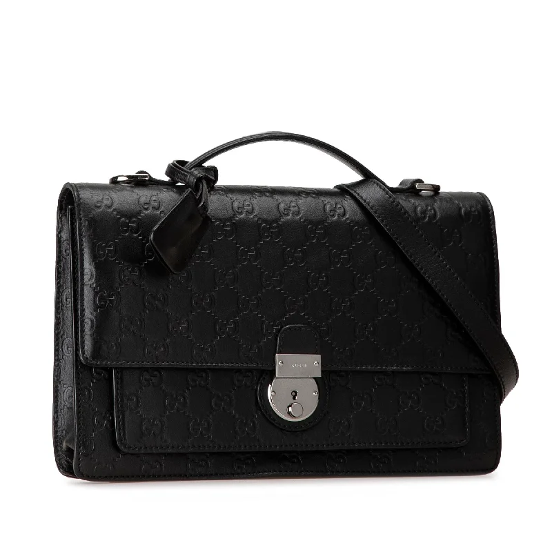 Women Gucci bags with interlocking G hardware for a classic lookGucci Guccissima Satchel MgIvER)