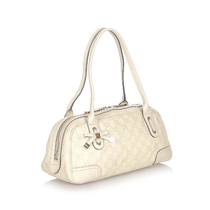 Women Gucci bags with a chain - link trim and a leather bodyGucci Guccissima Princy Shoulder Bag (32130)