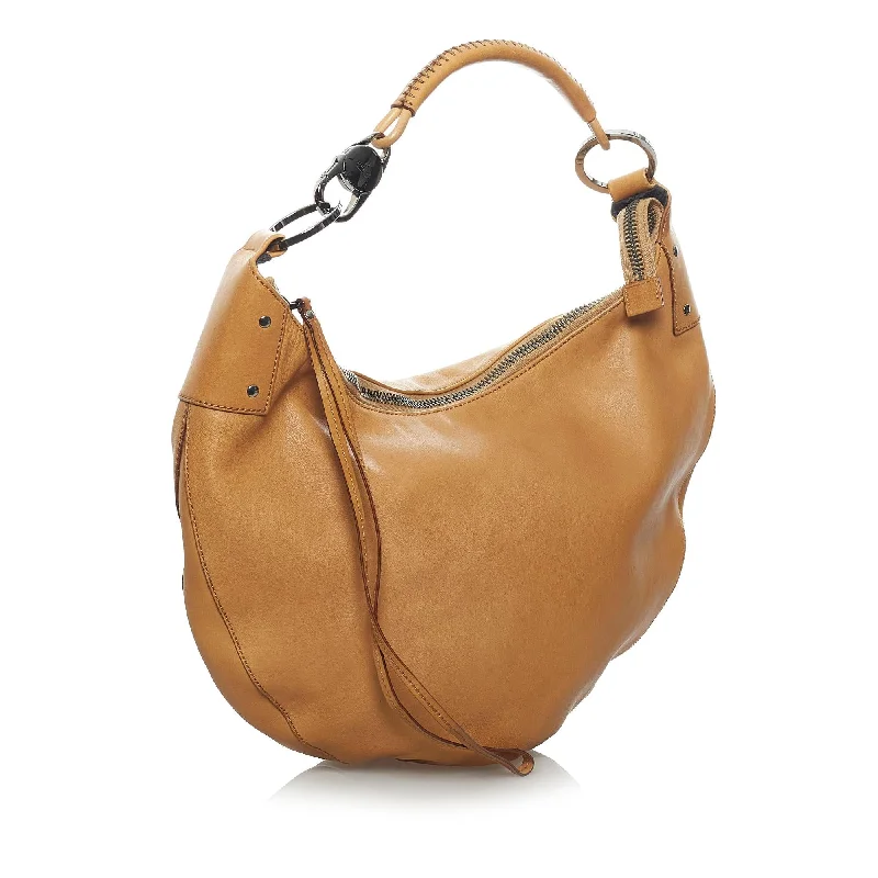 Ladies Gucci Dionysus bags with a detachable shoulder strapGucci Half Moon Leather Hobo Bag (33723)