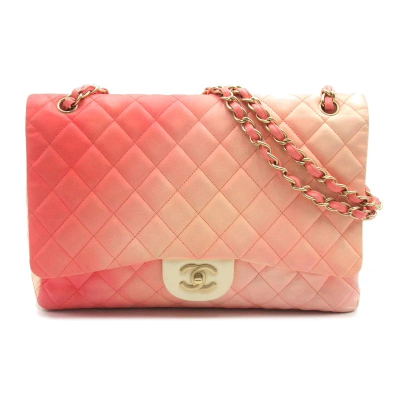 Chanel Colorful Handbag for Spring OutfitsCHANEL Deca Materasse Chain Shoulder Pink Pink gradation leather