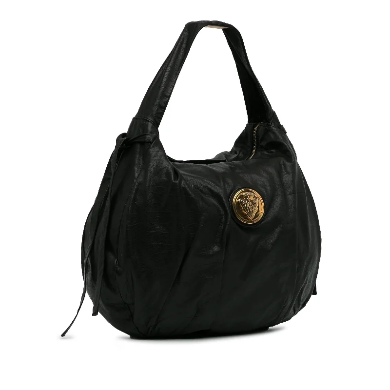 Women Gucci crossbody bags with a woven leather strapGucci Hysteria Crest Hobo HASjcJ)