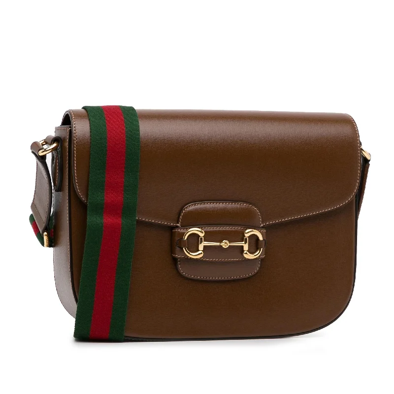 Ladies Gucci shoulder bags with a tassel decorationGucci Horsebit 1955 Web Crossbody lUyzCC)