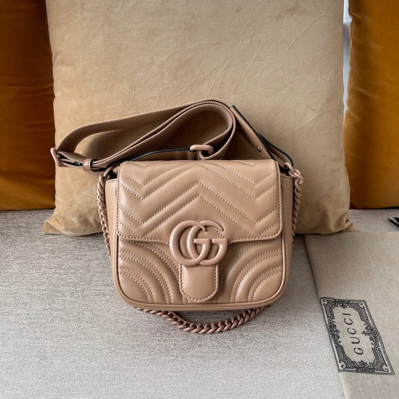 Women Gucci bags with a snap - button closure and a decorative charmWF - Gucci Bags - 549