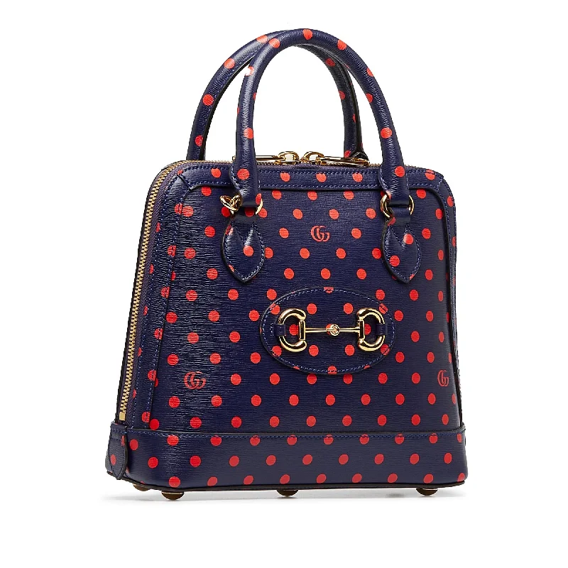 Gucci backpacks for women with a hidden back pocketGucci Horsebit 1955 Polka Dot Satchel z2diQ9)