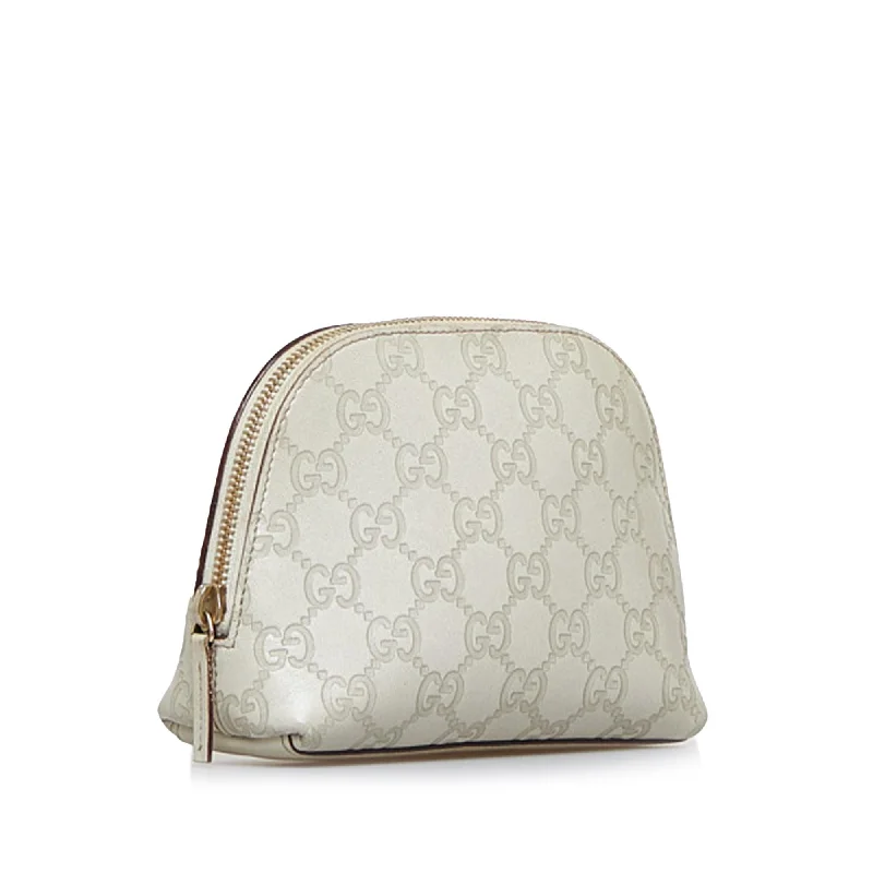 Women Gucci Sylvie bags with a detachable ribbon detailGucci Guccissima Pouch (ur6Axd)